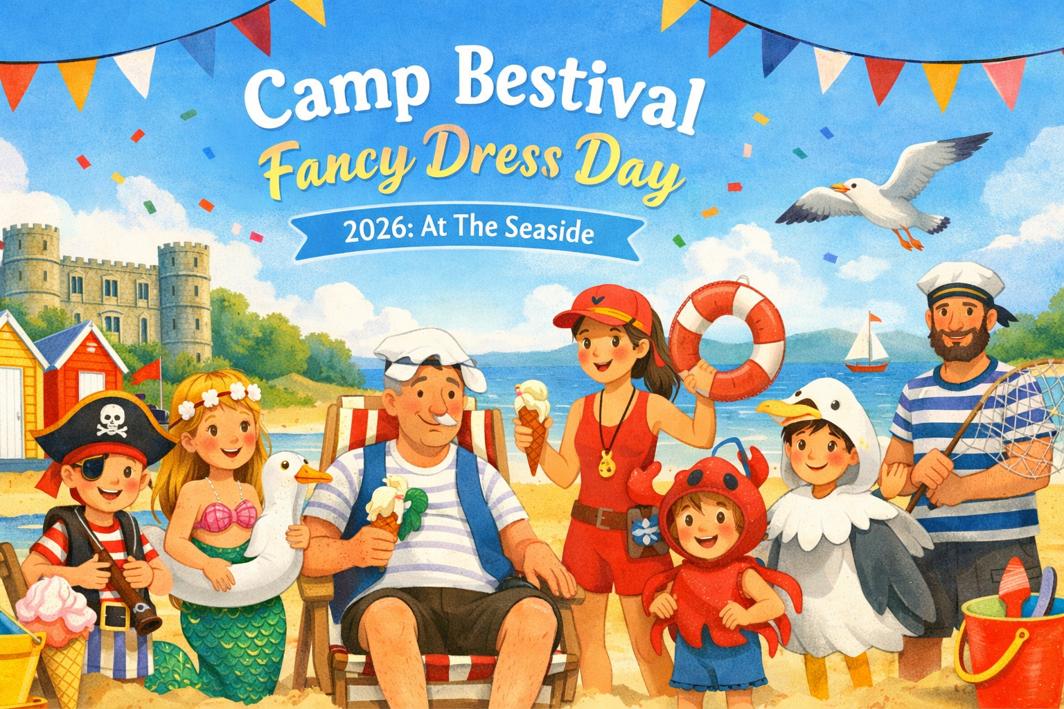 Camp Bestival fancy dress day 2026 At The Seaside