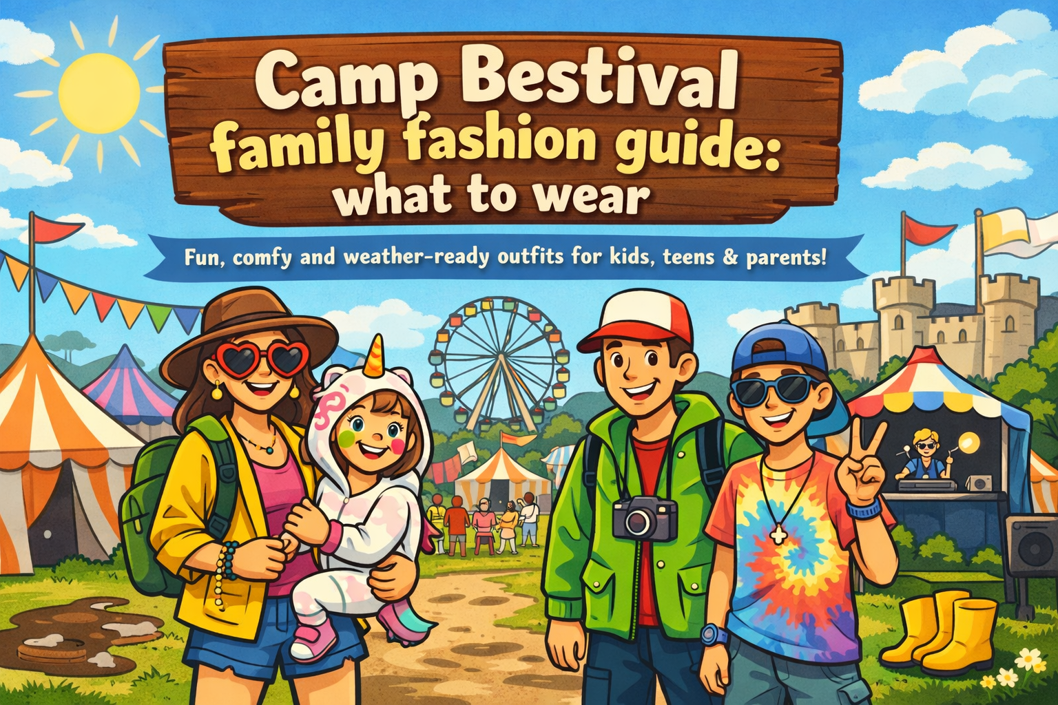 Camp Bestival family outfits – what to wear guide